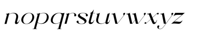 Elthia Medium Italic Font LOWERCASE