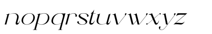 Elthia Variable Italic Font LOWERCASE