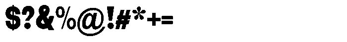 Elvara Sans Black Condensed Font OTHER CHARS