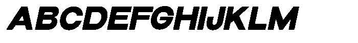 Elvara Sans Black Expanded Italic Font