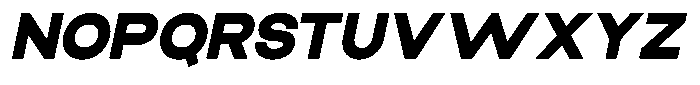 Elvara Sans Black Expanded Italic Font UPPERCASE