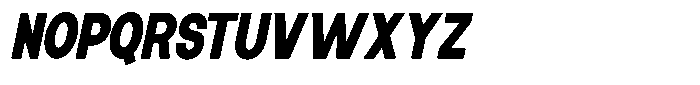 Elvara Sans Black Extra Condensed Italic Font UPPERCASE