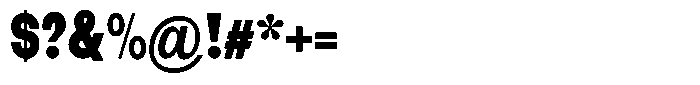 Elvara Sans Black Extra Condensed Font OTHER CHARS