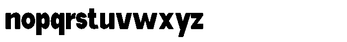 Elvara Sans Black Extra Condensed Font LOWERCASE