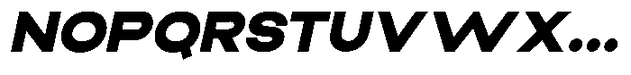 Elvara Sans Black Extra Expanded Italic Font UPPERCASE