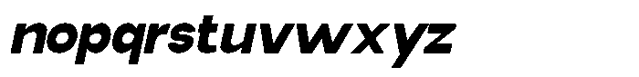 Elvara Sans Black Italic Font LOWERCASE