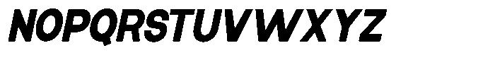 Elvara Sans Black Semi Condensed Italic Font UPPERCASE