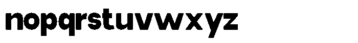 Elvara Sans Black Semi Condensed Font LOWERCASE