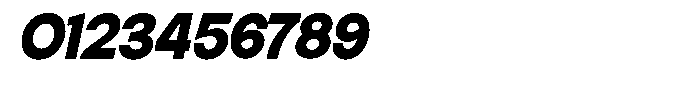 Elvara Sans Black Semi Expanded Italic Font OTHER CHARS