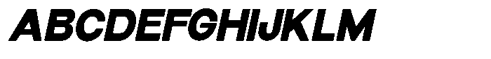 Elvara Sans Black Semi Expanded Italic Font UPPERCASE