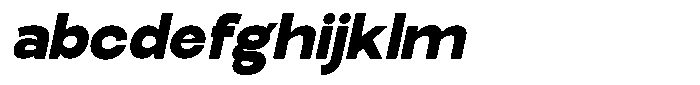 Elvara Sans Black Semi Expanded Italic FONT