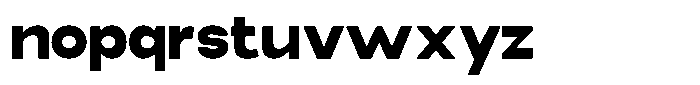 Elvara Sans Black Semi Expanded Font LOWERCASE
