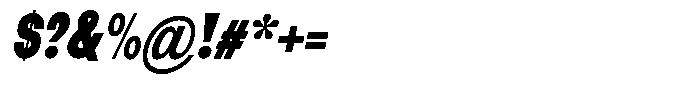Elvara Sans Black Ultra Condensed Italic Font OTHER CHARS