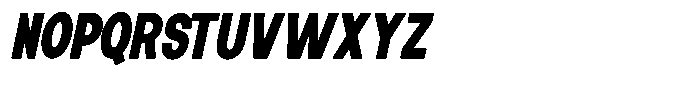 Elvara Sans Black Ultra Condensed Italic Font UPPERCASE