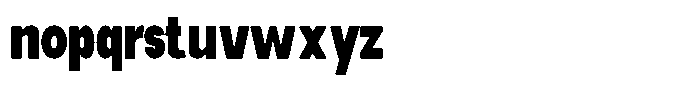 Elvara Sans Black Ultra Condensed Font LOWERCASE