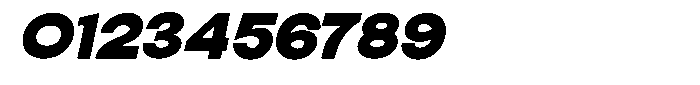 Elvara Sans Black Ultra Expanded Italic Font OTHER CHARS