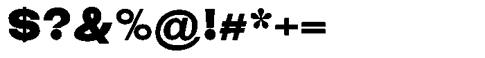 Elvara Sans Black Ultra Expanded Font OTHER CHARS