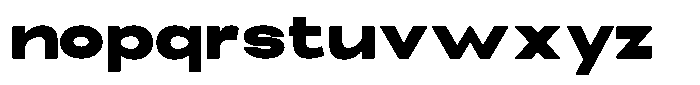 Elvara Sans Black Ultra Expanded Font LOWERCASE