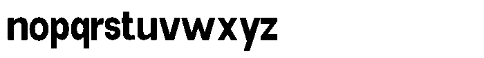 Elvara Sans Bold Condensed Font LOWERCASE