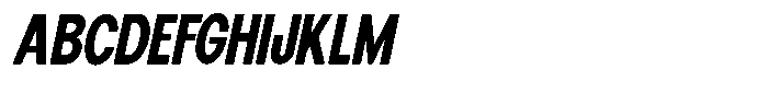 Elvara Sans Bold Extra Condensed Italic Font UPPERCASE