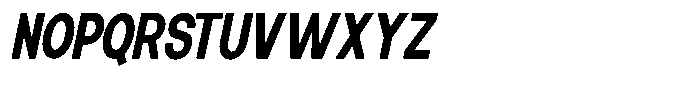 Elvara Sans Bold Extra Condensed Italic Font UPPERCASE