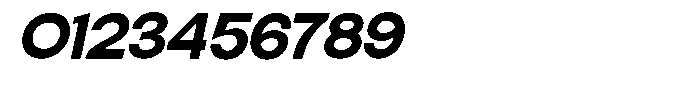 Elvara Sans Bold Extra Expanded Italic Font OTHER CHARS