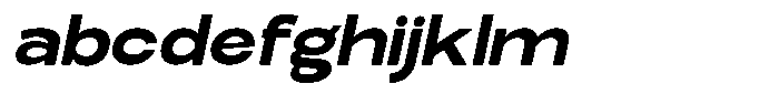 Elvara Sans Bold Extra Expanded Italic FONT