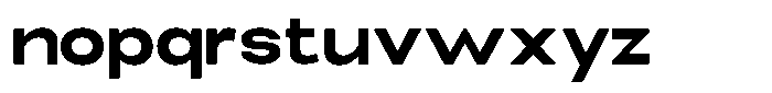 Elvara Sans Bold Extra Expanded Font LOWERCASE