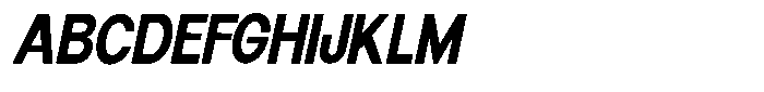 Elvara Sans Bold Semi Condensed Italic Font UPPERCASE
