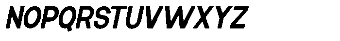 Elvara Sans Bold Semi Condensed Italic Font UPPERCASE