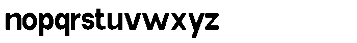 Elvara Sans Bold Semi Condensed Font LOWERCASE