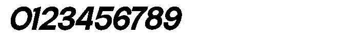 Elvara Sans Bold Semi Expanded Italic Font OTHER CHARS