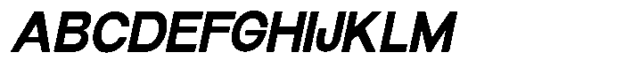 Elvara Sans Bold Semi Expanded Italic Font UPPERCASE