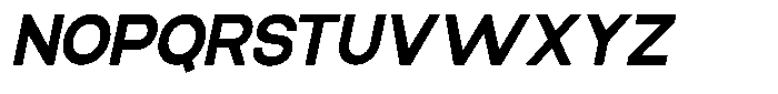 Elvara Sans Bold Semi Expanded Italic Font UPPERCASE