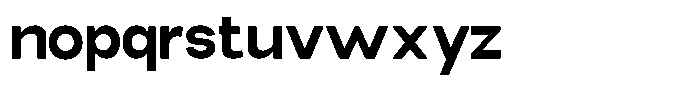 Elvara Sans Bold Semi Expanded Font LOWERCASE