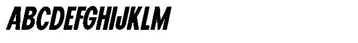 Elvara Sans Bold Ultra Condensed Italic Font UPPERCASE