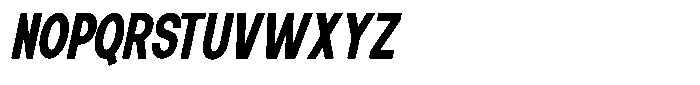 Elvara Sans Bold Ultra Condensed Italic Font UPPERCASE