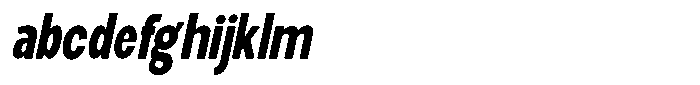 Elvara Sans Bold Ultra Condensed Italic FONT