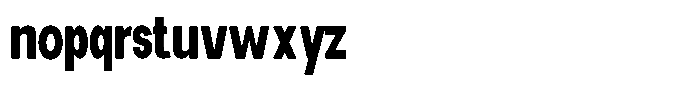 Elvara Sans Bold Ultra Condensed Font LOWERCASE