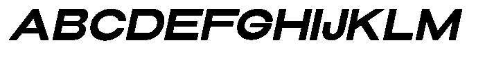 Elvara Sans Bold Ultra Expanded Italic Font