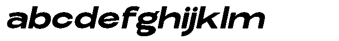 Elvara Sans Bold Ultra Expanded Italic FONT