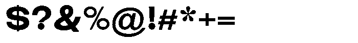 Elvara Sans Bold Ultra Expanded Font OTHER CHARS