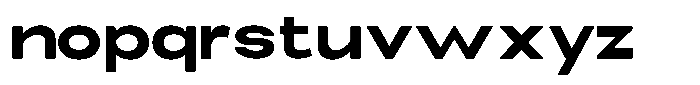 Elvara Sans Bold Ultra Expanded Font LOWERCASE