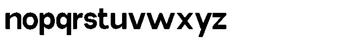 Elvara Sans Bold Font LOWERCASE