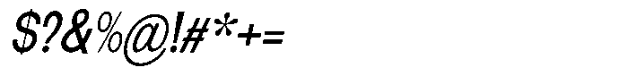 Elvara Sans Condensed Italic Font OTHER CHARS