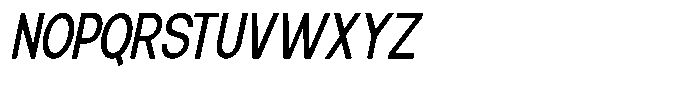 Elvara Sans Condensed Italic Font UPPERCASE