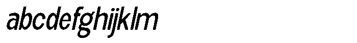 Elvara Sans Condensed Italic FONT