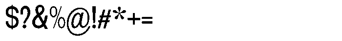 Elvara Sans Condensed Font OTHER CHARS