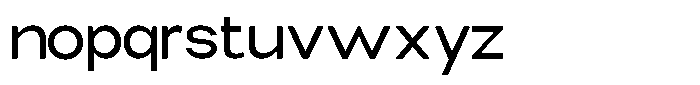 Elvara Sans Expanded Font LOWERCASE