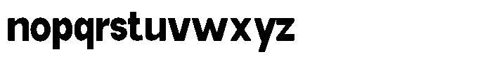 Elvara Sans Extra Bold Condensed Font LOWERCASE